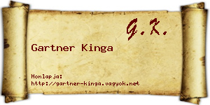 Gartner Kinga névjegykártya